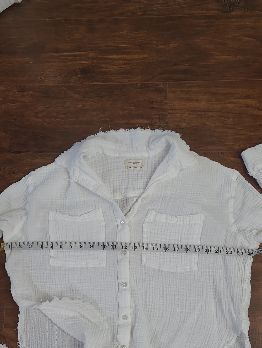 Urban Outfiters White 2ps Set Lightweight Beachy Vacation Gauze 100% Cotton Med - Picture 4 of 14